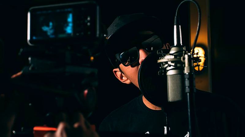 Reference frame: a tracking session with the artist at the microphone
