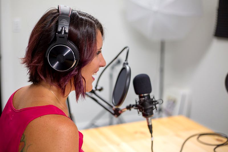 Reference frame: recording vocals in headphones at the microphone