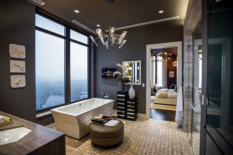 Reference frame: a bathroom with a city view